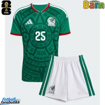 Mexico Roberto Alvarado #25 Hjemmedraktsett Barn EM 2024 Kortermet (+ Korte bukser)